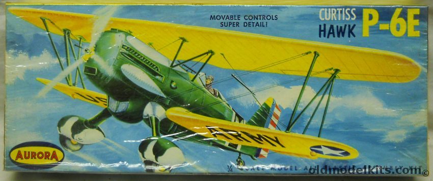 Aurora 1/43 Curtiss Hawk P-6E, 116-98 plastic model kit